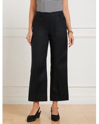 Talbots - Straight Ankle Washed Linen Pants - Lyst