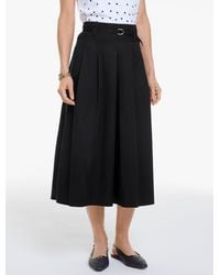 Talbots - Fit & Flare Twill Skirt - Lyst