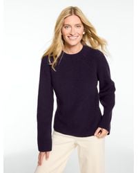 Talbots - Shaker Knit Crewneck Sweater - Lyst