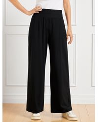 Talbots - Out & About Stretch Wide Leg Pants - Lyst