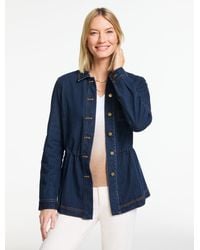 Talbots - Cinched Waist Shirt Jacket - Lyst