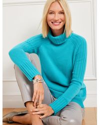 Talbots - Cashmere Ribbed Turtleneck Sweater - Lyst