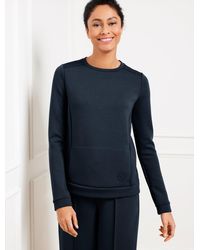 Talbots - Airknit Stretch Pleat Back Pullover Sweater - Lyst