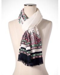 Talbots - Jubilant Paisley Oblong Scarf - Lyst