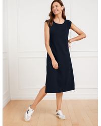 Talbots - Seaside French Terry Midi T-shirt Dress - Lyst