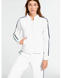 Talbots - Piqué Full-zip Tennis Jacket - Lyst