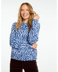 Talbots - Space Dye Mockneck Pullover Sweater - Lyst