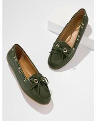Talbots - Everson Pebble Leather Driving Loafers - Lyst