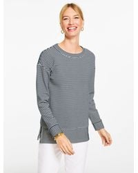 Talbots - Ottoman Knit Crewneck Sweater Tunic Pullover - Lyst