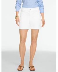 Talbots - Lightweight Denim Patch Pocket Shorts - Lyst