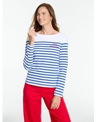 Talbots - Embroidered Bateau Neck T-shirt - Lyst