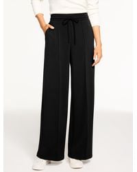 Talbots - Airknit Stretch Wide Leg Pants - Lyst