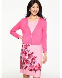 Talbots - Plus Size Scalloped Shrug - Lyst