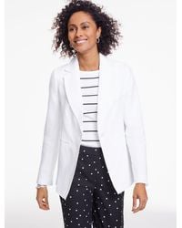 Talbots - Classic Linen Single Button Blazer - Lyst