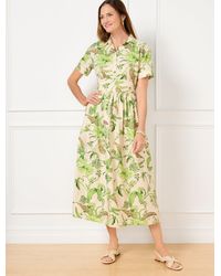 Talbots - Modern Poplin Smocked Midi Dress - Lyst
