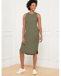 Talbots - Contour Stretch Rib Tank Top Dress - Lyst