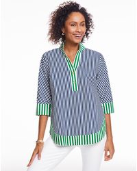 Talbots - Dolman Sleeve Poplin Tunic Top - Lyst