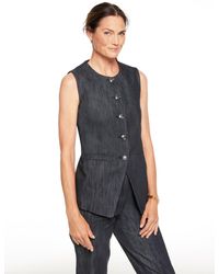 Talbots - Refined Denim Vest - Lyst