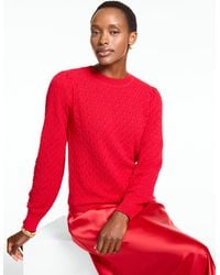 Talbots - Pointelle Crewneck Sweater Pullover - Lyst