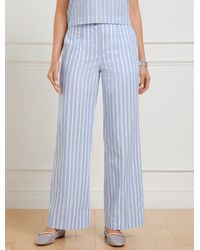 Talbots - Wide Ankle Fresh Poplin Pants - Lyst