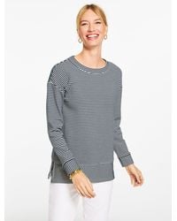 Talbots - Ottoman Knit Crewneck Tunic Sweatshirt - Lyst