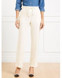Talbots - Straight Ankle Crepe Pants - Lyst