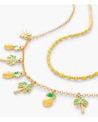 Talbots - Layered Palm Necklace - Lyst