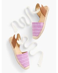 Talbots - Izzy D'orsay Espadrille Flats - Lyst