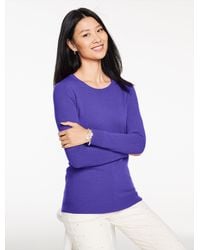 Talbots - Cashmere Crewneck Sweater - Lyst