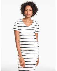 Talbots - Button Shoulder V-neck Top - Lyst