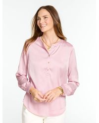 Talbots - Soft Satin Charmeuse Top - Lyst