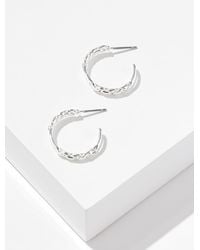 Talbots - Delicate Chain Hoop Earrings - Lyst