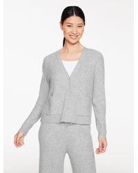 Talbots - Ribbed V-neck Cardigan Sweater - Lyst
