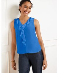Talbots - Ruffle Soft Shell Sweater - Lyst
