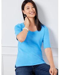 Talbots - Scoop Neck T-shirt - Lyst