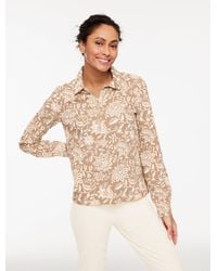 Talbots - Ottoman Knit Half-zip Pullover Sweater - Lyst