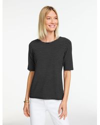 Talbots - Elbow Sleeve Crewneck Top - Lyst