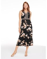 Talbots - Fit & Flare Jersey Dress - Lyst