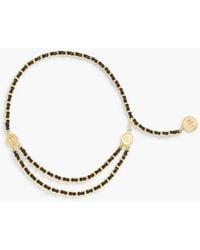 Talbots - Draped Leather Chain Belt - Lyst