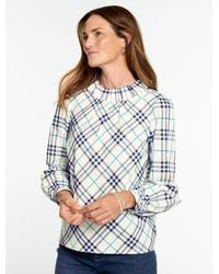 Talbots - Magnificent Plaid Ruffle Top - Lyst