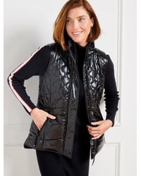 Talbots - High Shine High-low Hem Quilted Puffer Vest - Lyst
