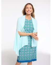 Talbots - Linen Blend Travel Ruana - Lyst