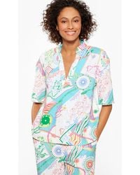 Aqua Club - Gauze Popover Shirt Shirt Cover-up - Lyst