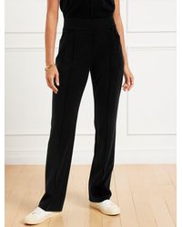 Talbots - Passport Ponte Pintuck Straight Leg Pants - Lyst