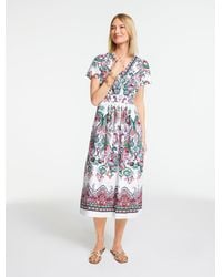 Talbots - Modern Poplin Midi Dress - Lyst
