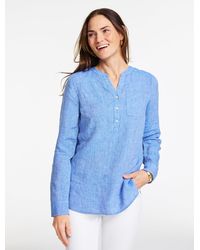 Talbots - Linen Camp Shirt - Lyst