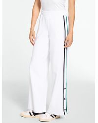 Talbots - Piqué Wide Leg Tennis Pants - Lyst
