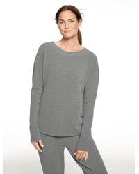 Talbots - Tech Waffle Knit Open Back Pullover Sweater - Lyst