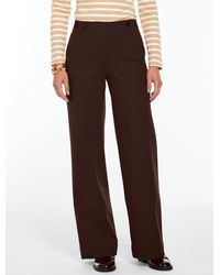 Talbots - Polished Ponte Wide Leg Pants - Lyst