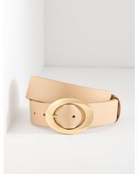 Talbots - Nappa Sculpted Buckle Belt - Lyst